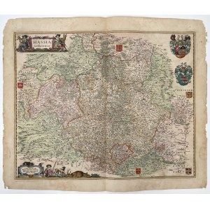 Map of Hesse / Hassia Landgraviatus, W. Bleau 1659