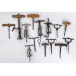 Collection of 15 pieces of old corkscrews
