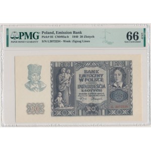 20 zlotys 1940 - L