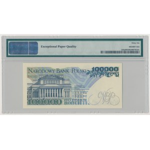 100.000 zł 1990 - AN 0000580 - niski numer 3-cyfrowy