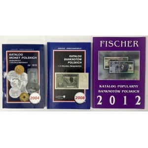 Parchimowicz, Catalogue of Polish coins and banknotes and FISCHER 2012 - set (3pcs)