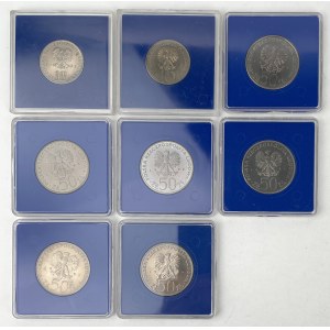 Commemorative coins of the People's Republic of Poland - set (8pcs)