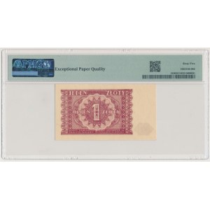 1 zloty 1946 - dark paper and printing