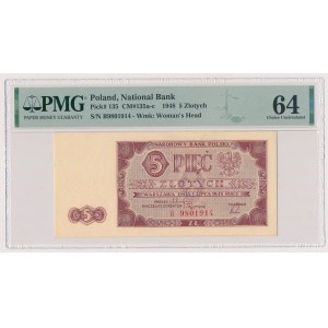 5 zlotys 1948 - B