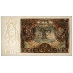 100 or 1934 - Ser. C.Y. - point entre les lettres de la série