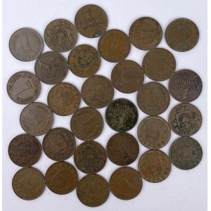 Latvia, 1 santim - set