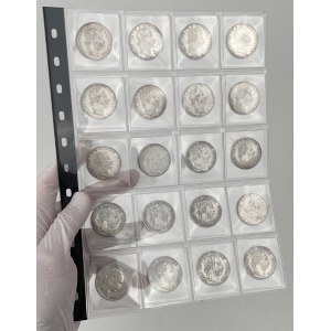 Austria and Hungary, 1 florin and forint - set (20pcs)