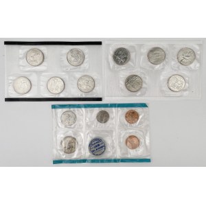 USA, Packs: vintage 1970 and Quarters 2001 and 2004 set (3pcs)