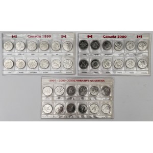 Canada, commemorative 25 cents 1999-2009 - set (3pcs)
