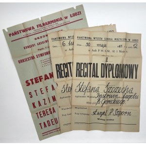 Lodz, Philharmonic and School of Music - Posters (3pcs)