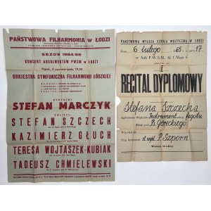 Lodz, Philharmonic and School of Music - Posters (3pcs)