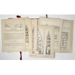 Album of 100 competition entries for the reconstruction of facades in Danzig, 1902.