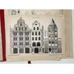 Album of 100 competition entries for the reconstruction of facades in Danzig, 1902.