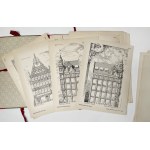 Album of 100 competition entries for the reconstruction of facades in Danzig, 1902.