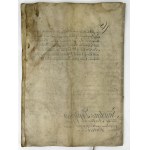 An old document with a striking seal