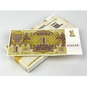 Latvia, Bank parcel 1 ruble 1992
