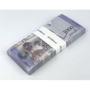 Venezuela, Bank packet 1000 bolivares 2017 - incomplete (95pcs)
