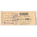 Oryginalna Banderola od paczki 100 złotych 1941