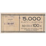 Oryginalna Banderola od paczki 100 złotych 1940 - stempel ludu - RZADKA