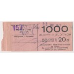 Oryginalna Banderola od paczki 20 złotych 1940