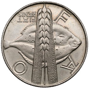 Destrukt 10 złotych 1971 FAO - Ryba - odwrotka