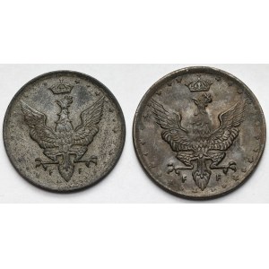 Kingdom of Poland, 10-20 fenigs 1917-1918 - set (2pcs)