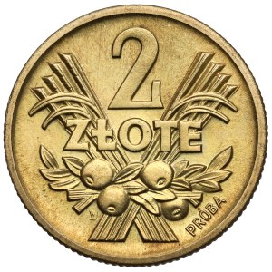 Próba MOSIĄDZ 2 złote 1958 Jagody