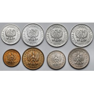 1-20 pennies 1975-1993 - set (8pcs)
