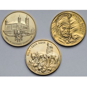 2 złote 1996-1999 - zestaw (3szt)