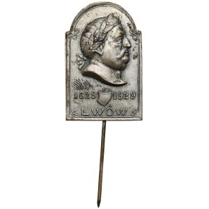 Patriotic pin Lviv 1929 - 300th anniversary of the birth of Jan III Sobieski