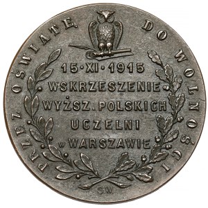 Warsaw University of Technology opening medal 1915