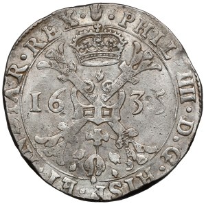 Spanish Netherlands, Philip IV, Patagon 1635, Antwerp