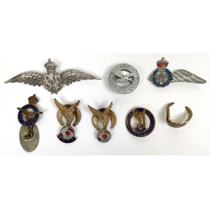 UK, Badges and other, RAF / RAFA - Royal Air Force - set (8pcs)