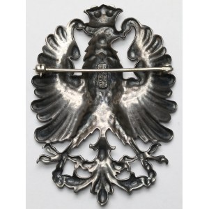 Patriotic eagle made in USA - for Polish patriotic organizations - in SILVER