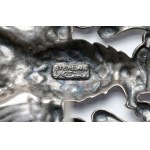 Patriotic eagle made in USA - for Polish patriotic organizations - in SILVER