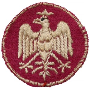 Embroidered eagle of the Polish Army in France
