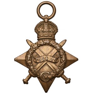 Wlk. Brytania, Gwiazda 1914-15 - za I Wojnę Światową