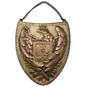 Ryngraf patriotyczny - z orłem i Matką Boską z dzieciątkiem - Wiktor Gontarczyk (?)