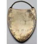 Patriotic guttergraph - with eagle and Mother of God with child - Wiktor Gontarczyk (?)