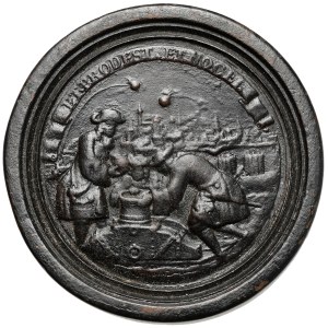 Austria, Checkers medal / Brettstein - Victoria of Vienna / shelling
