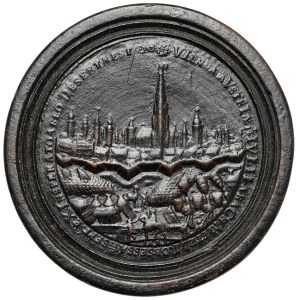 Austria, Checkers medal / Brettstein - Victoria of Vienna / shelling