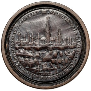 Austria, Medal warcabowy / Brettstein - Wiktoria Wiedeńska / bitwa