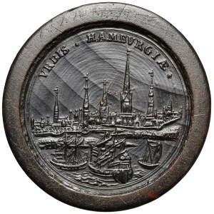 Germany, checkers medal / Brettstein - Nuremberg / Hamburg