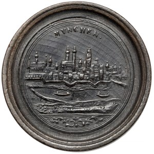Bawaria, Medal warcabowy / Brettstein - Monachium (56mm)