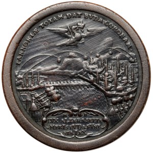 Austria, Checkers medal / Brettstein - capture of Buda / bombardment of Koronia