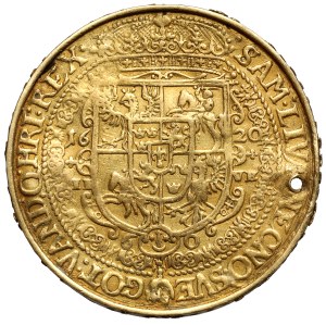 Zygmunt III Waza, Półportugał (5 dukatów) 1620, Bydgoszcz - odbitka talara lekkiego koronnego w ZŁOCIE