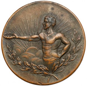 Medaille, Polonia Bydgoszcz, 2. Preis im Triathlon 1929 - selten