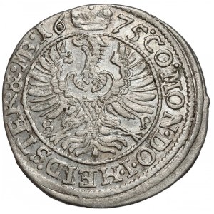 Silesia, Sylvius Frederick, 3 krajcary 1675 SP, Olesnica