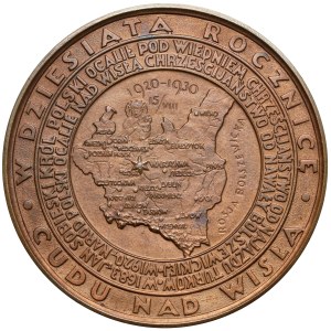 Medal Miracle on the Vistula / Pope Pius XI 1930