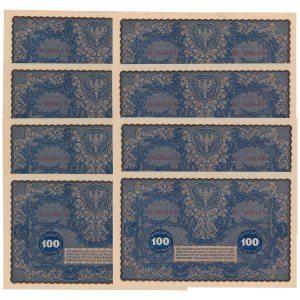 100 mkp 08.1919 - set (8 pezzi)